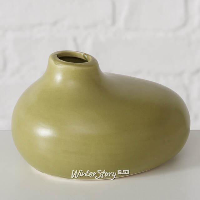 Набор керамических ваз Saint-Denis 11 см оливковый, 3 шт Boltze