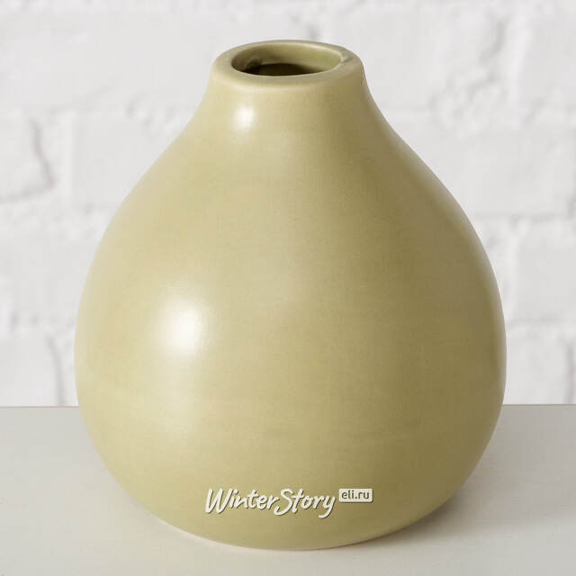 Набор керамических ваз Saint-Denis 11 см оливковый, 3 шт Boltze