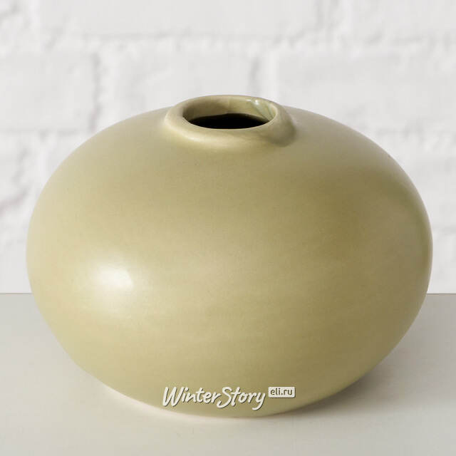 Набор керамических ваз Saint-Denis 11 см оливковый, 3 шт Boltze