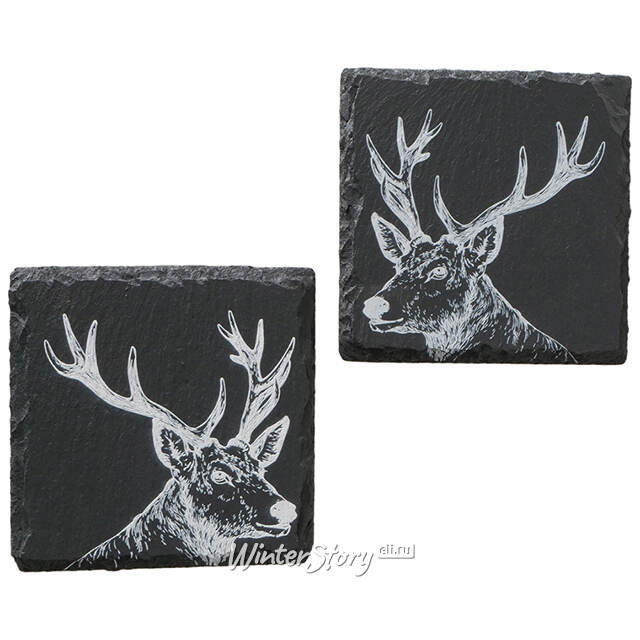 Набор подставок из сланца Moritz 11 см, 4 шт Boltze