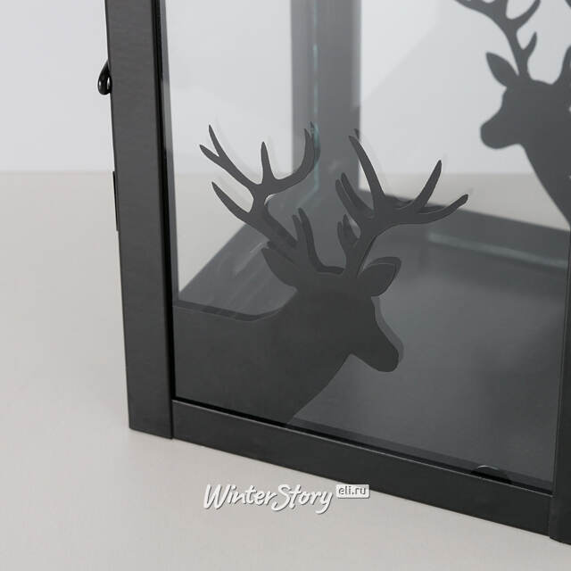 Набор подсвечников-фонарей Gloucester 24-35 см черный, 2 шт Boltze