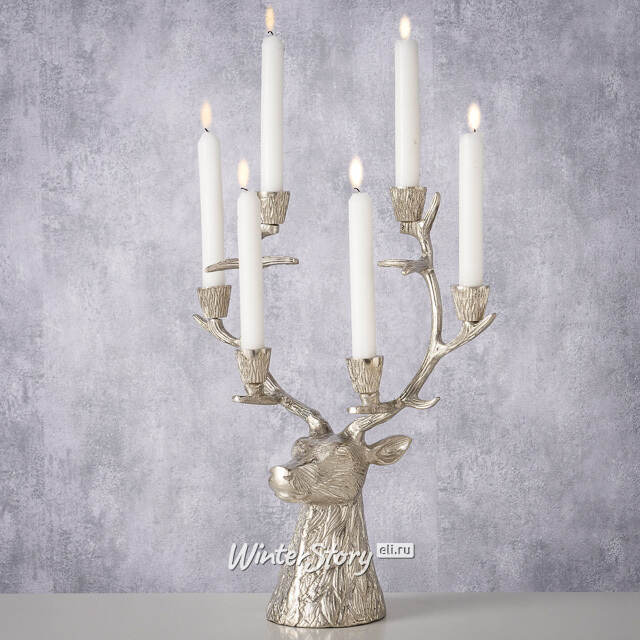 Подсвечник-канделябр Олень Уондер 40 см Boltze