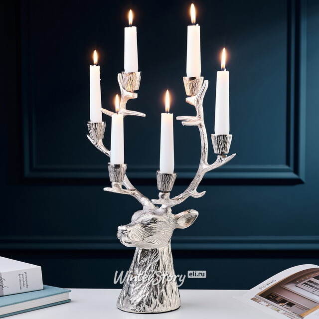 Подсвечник-канделябр Олень Уондер 40 см Boltze