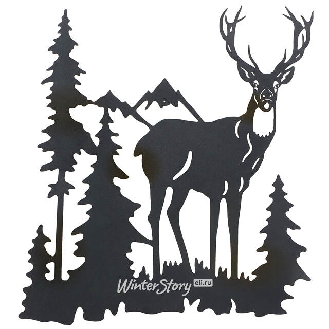 Декоративное панно с подсветкой Олень Доннер 49*44 см Boltze