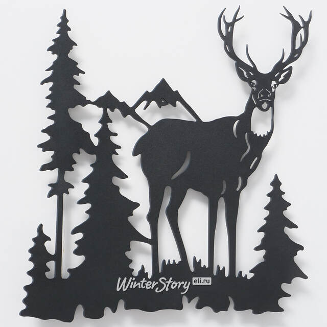 Декоративное панно с подсветкой Олень Доннер 49*44 см Boltze