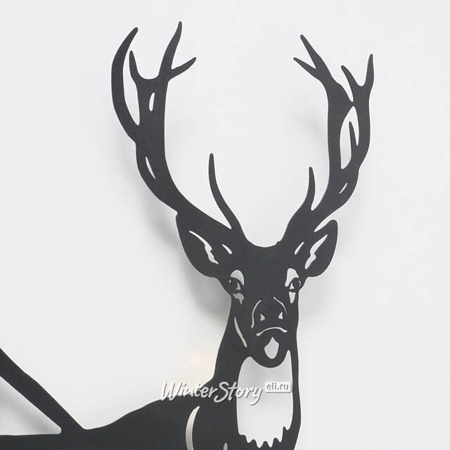 Декоративное панно с подсветкой Олень Доннер 49*44 см Boltze