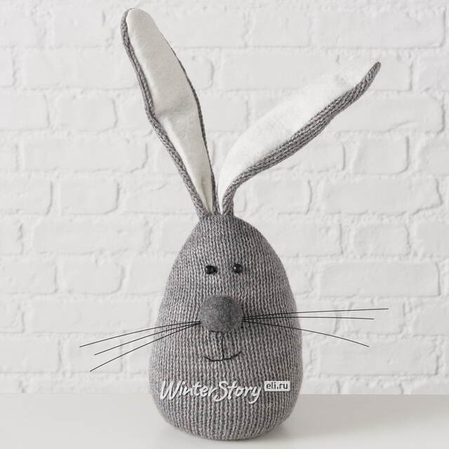 Дверной стоппер Кролик Пепел 34 см Boltze