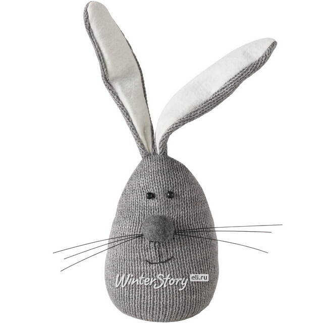 Дверной стоппер Кролик Пепел 34 см Boltze