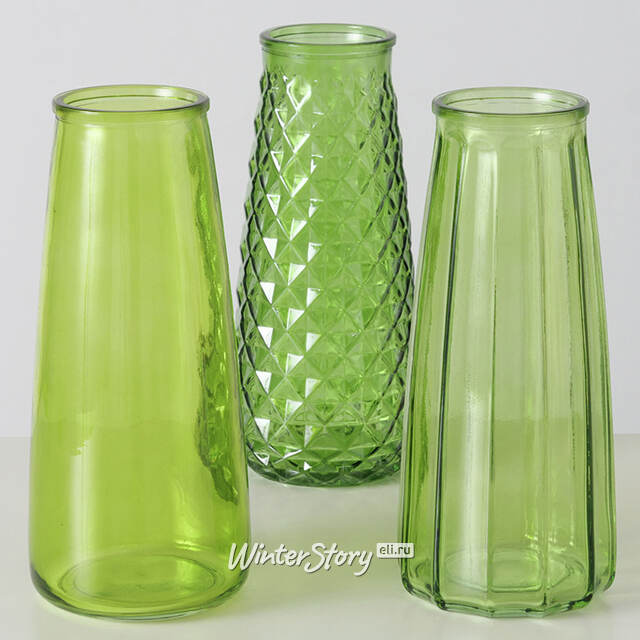 Набор стеклянных ваз Oriana 23 см, 3 шт Boltze