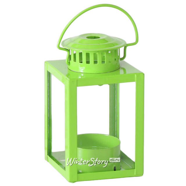 Подсвечник-фонарь Winkley 10 см зеленый Boltze