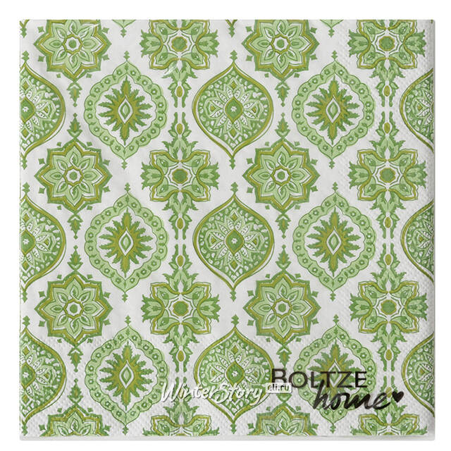 Бумажные салфетки Portofino 17*17 см белые, 20 шт Boltze