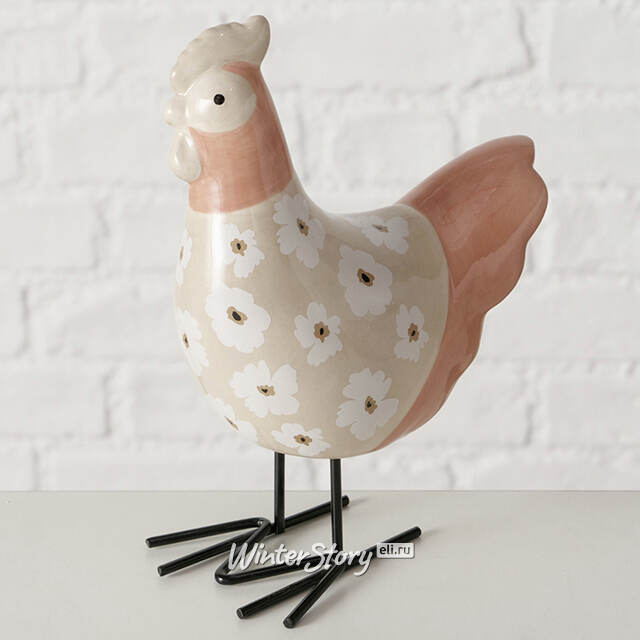 Набор декоративных фигур Gilio: Петушок и Курочка 15 см, 2 шт Boltze