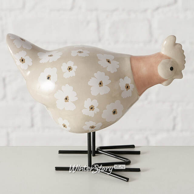 Набор декоративных фигур Gilio: Петушок и Курочка 15 см, 2 шт Boltze