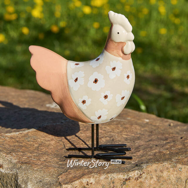 Набор декоративных фигур Gilio: Петушок и Курочка 15 см, 2 шт Boltze