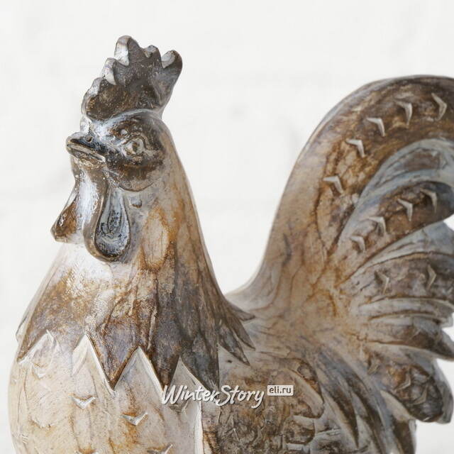 Набор декоративных фигур Asolo: Петушок и Курочка 19 см, 2 шт Boltze