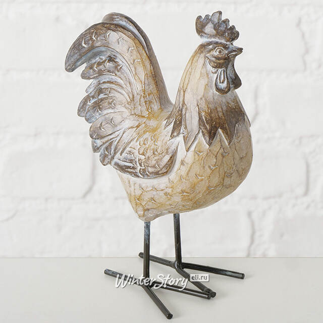 Набор декоративных фигур Asolo: Петушок и Курочка 19 см, 2 шт Boltze