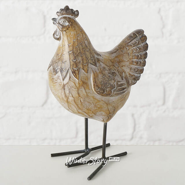 Набор декоративных фигур Asolo: Петушок и Курочка 19 см, 2 шт Boltze