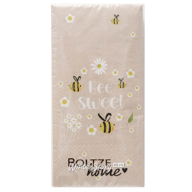 Бумажные салфетки Honey: Bee 17*8 см, 16 шт Boltze