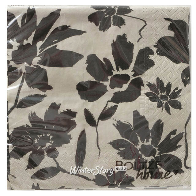 Бумажные салфетки Binasco 17*17 см бежевые, 20 шт Boltze