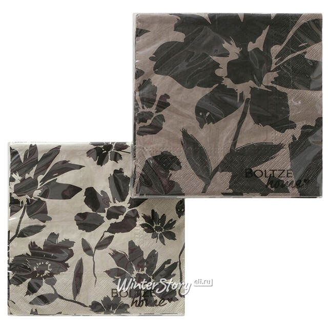 Бумажные салфетки Binasco 17*17 см бежевые, 20 шт Boltze