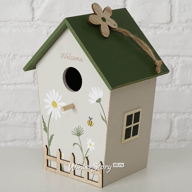 Садовое украшение Honey: Camomile and Bee 21 см серый Boltze