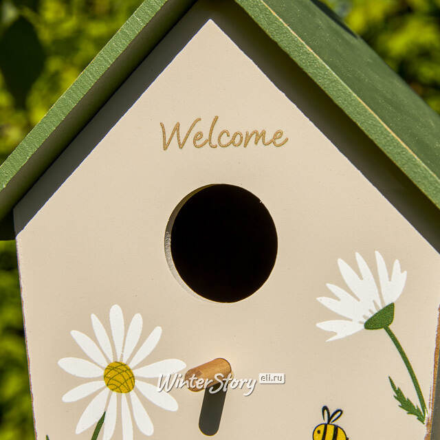 Садовое украшение Honey: Camomile and Bee 21 см серый Boltze