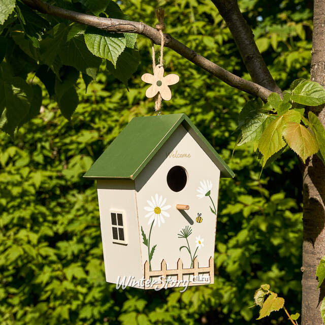 Садовое украшение Honey: Camomile and Bee 21 см серый Boltze