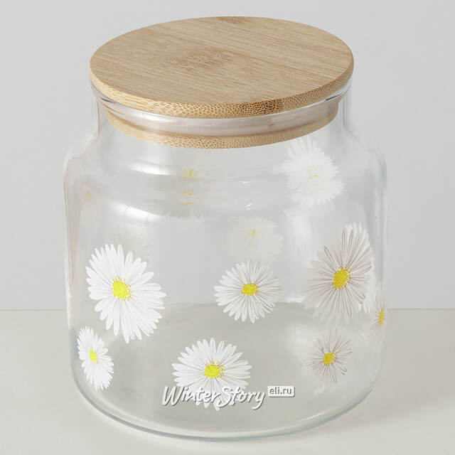 Стеклянная банка для хранения Field Chamomile 11 см Boltze