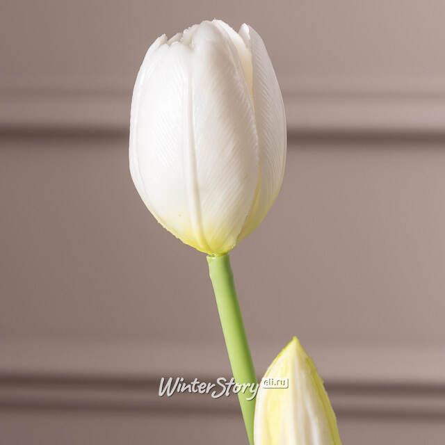 Силиконовые цветы Тюльпаны Great Milton белые, 7 шт Boltze