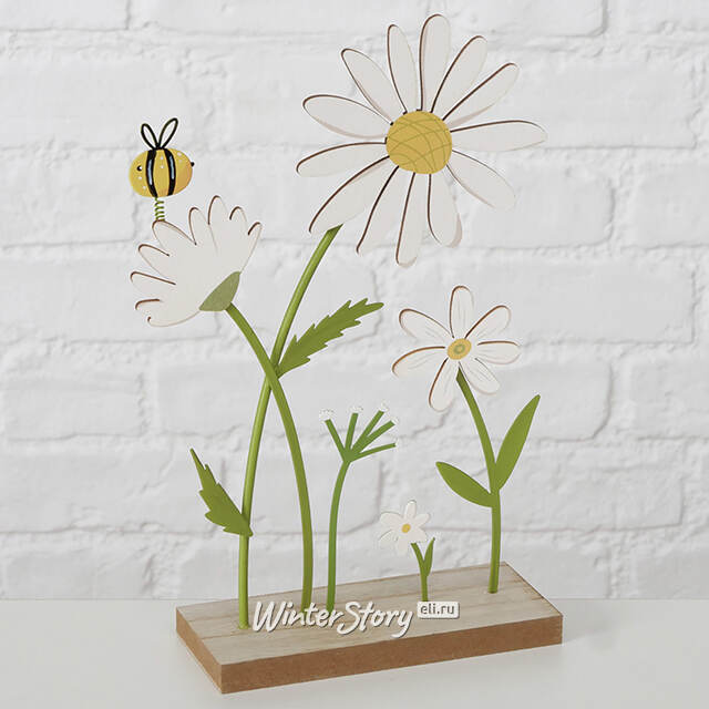 Декоративная фигура Honey: Bee and Camomile 25 см Boltze