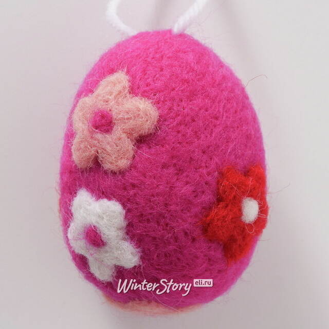 Пасхальные украшения Яйца Pink Easter 6 см, 4 шт, подвеска Boltze