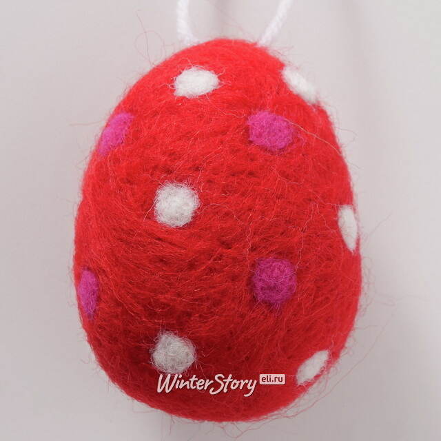Пасхальные украшения Яйца Pink Easter 6 см, 4 шт, подвеска Boltze