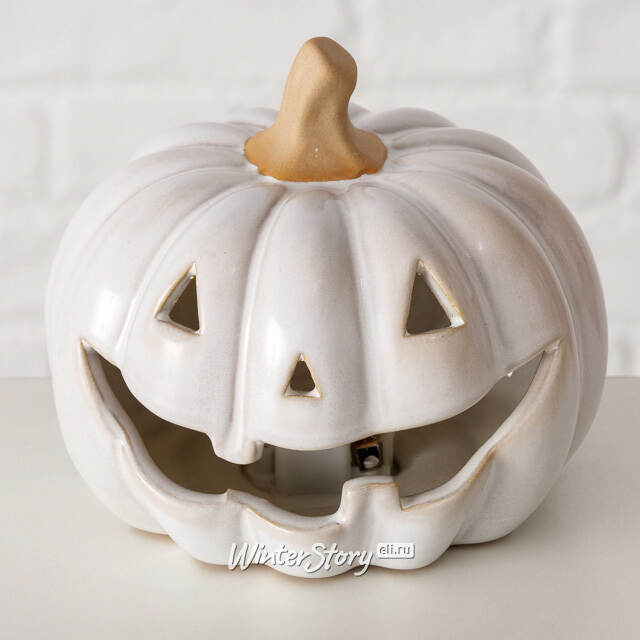 Светящаяся фигурка Halloween - Тыква Монти 11 см, таймер, на батарейках Boltze