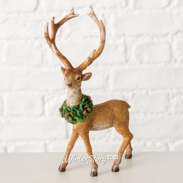 Декоративная фигурка Олень Альфредо - Magic Horns 15 см Boltze