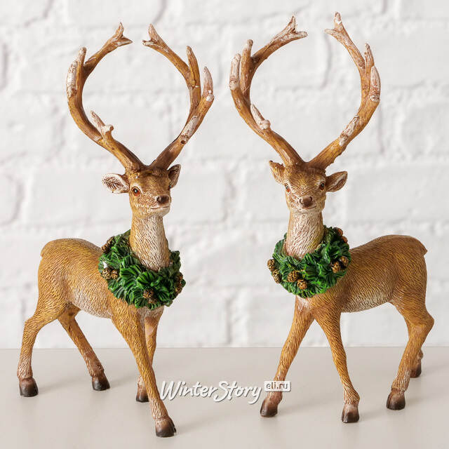 Декоративная фигурка Олень Альфредо - Magic Horns 15 см Boltze