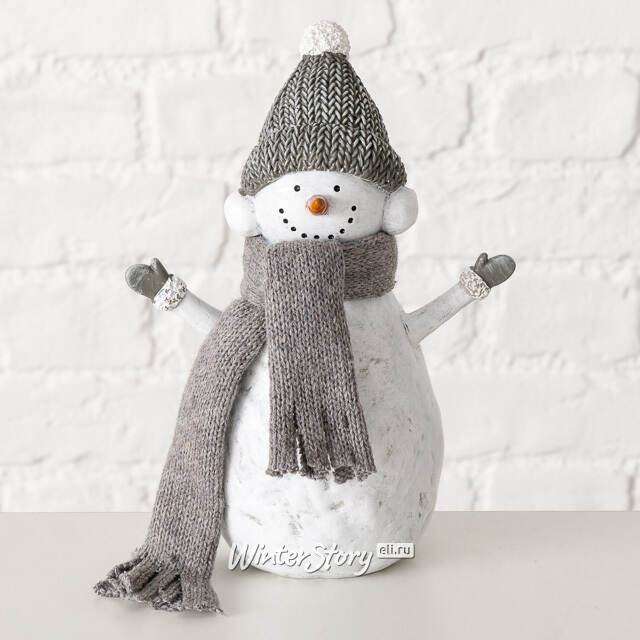 Набор новогодних фигурок Снеговики Зимнего Фьельда 20 см, 2 шт Boltze