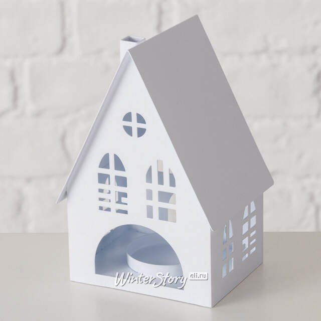 Набор подсвечников - домиков Belfast 13-38 см белый, 3 шт Boltze