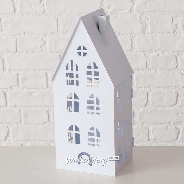 Набор подсвечников - домиков Belfast 13-38 см белый, 3 шт Boltze