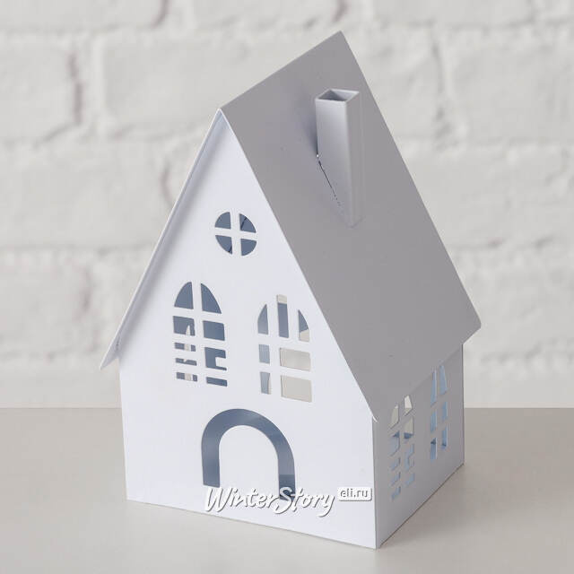 Набор подсвечников - домиков Belfast 13-38 см белый, 3 шт Boltze