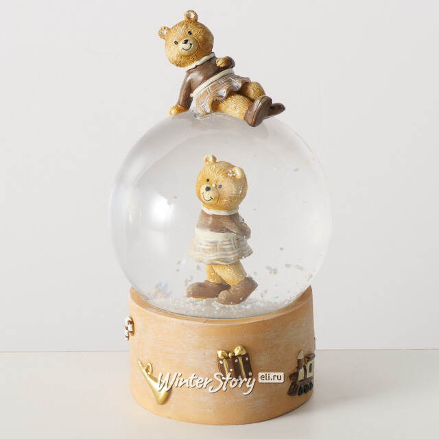 Снежный шар Медвежата: Winter Dreamers 18 см Boltze