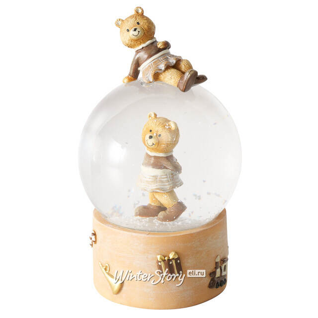 Снежный шар Медвежата: Winter Dreamers 18 см Boltze