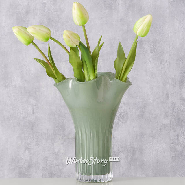 Стеклянная ваза для цветов Ferngrove 27 см Boltze