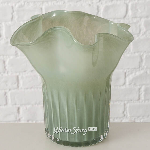 Стеклянная ваза для цветов Ferngrove 20 см Boltze