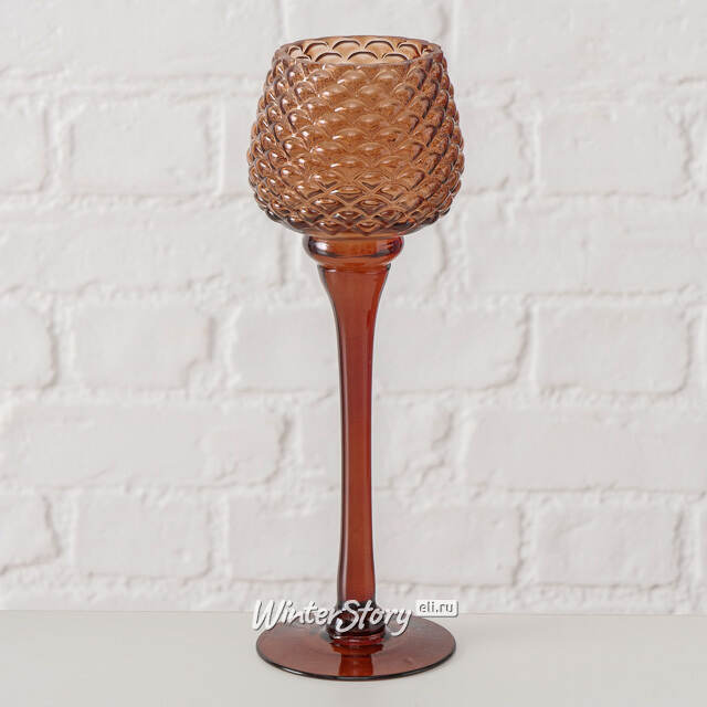 Набор стеклянных подсвечников-бокалов Atono 26 см, 2 шт Boltze