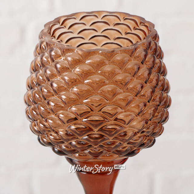 Набор стеклянных подсвечников-бокалов Atono 26 см, 2 шт Boltze