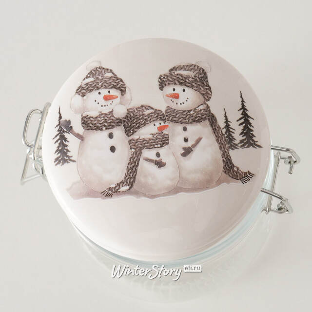 Банка для хранения Снеговик Фрости - Winter Supplies 12 см Boltze