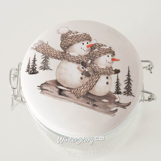 Банка для хранения Снеговик Олаф - Winter Supplies 12 см Boltze