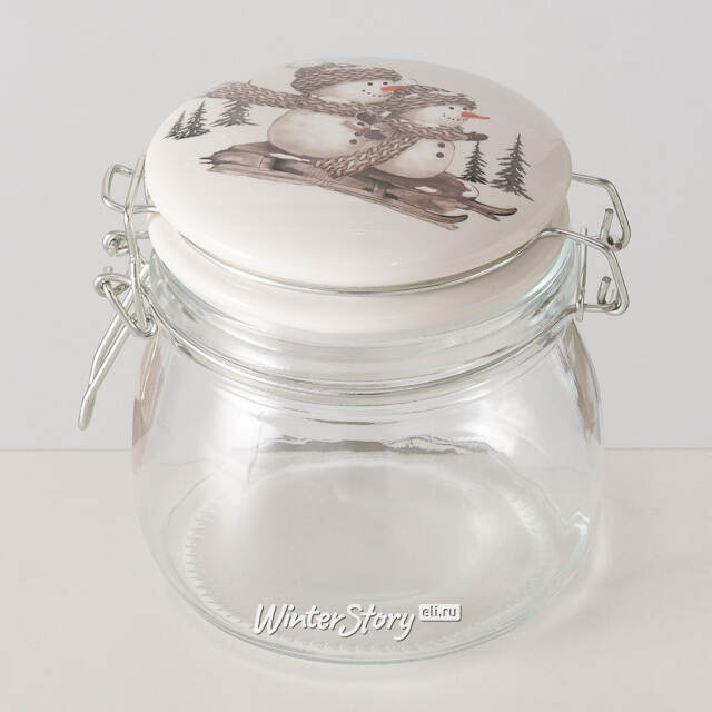 Банка для хранения Снеговик Олаф - Winter Supplies 12 см Boltze