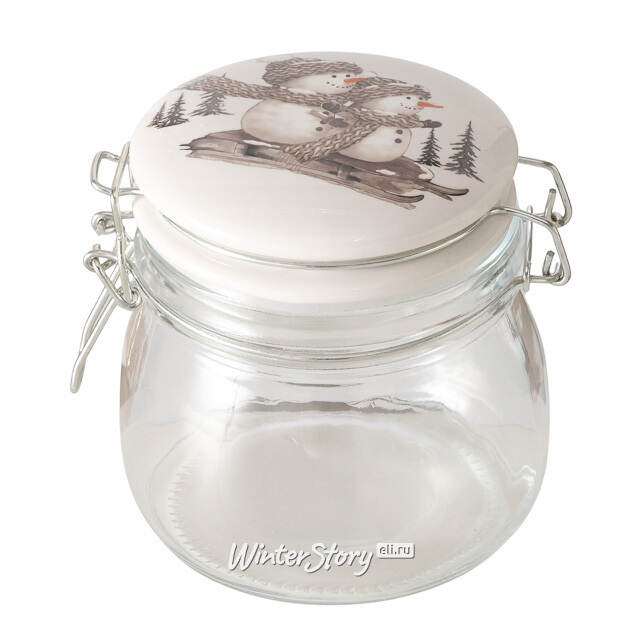 Банка для хранения Снеговик Олаф - Winter Supplies 12 см Boltze