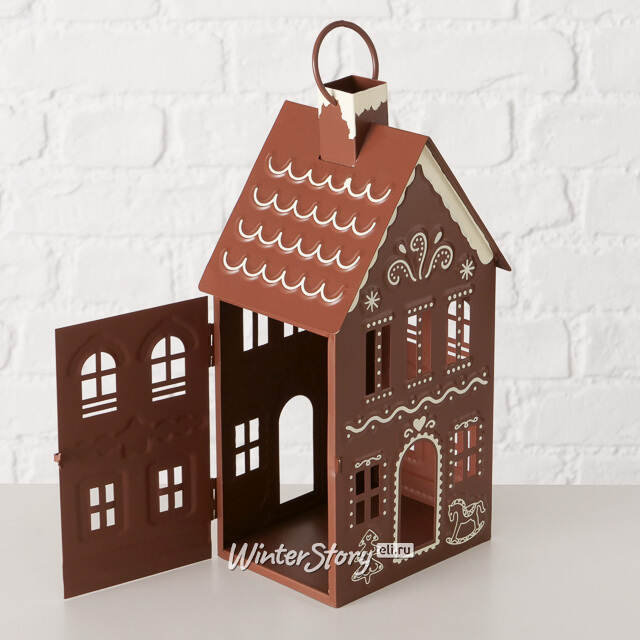 Набор металлических подсвечников - домиков Gingerbread House 9-13 см, 2 шт Boltze